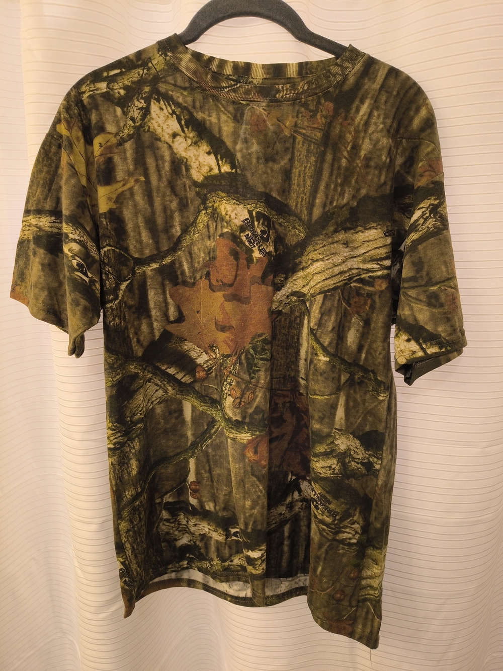 Mossy Oak Short Sleeve Camo Tee in Green & Brown